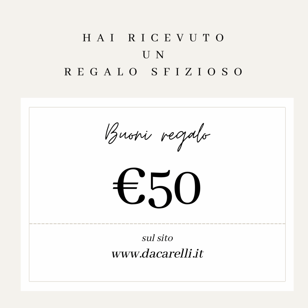 Coupon Regalo Da Carelli € 50 stampabile - Da Carelli