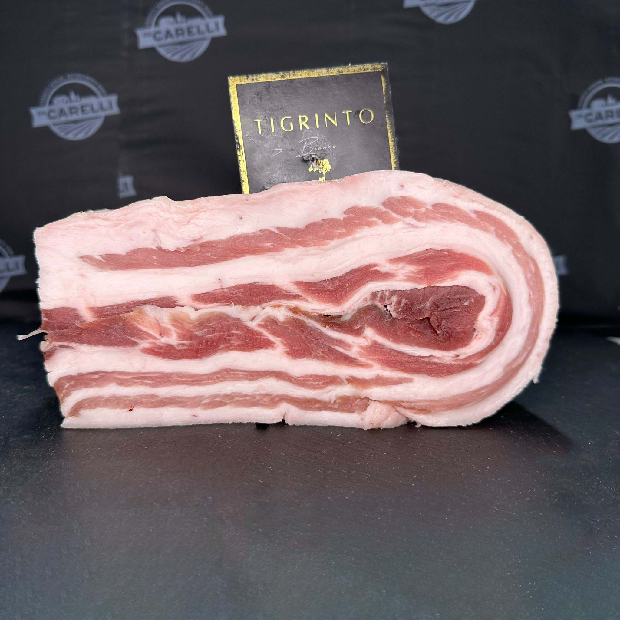 Pancetta di suino Tigrinto Bianco