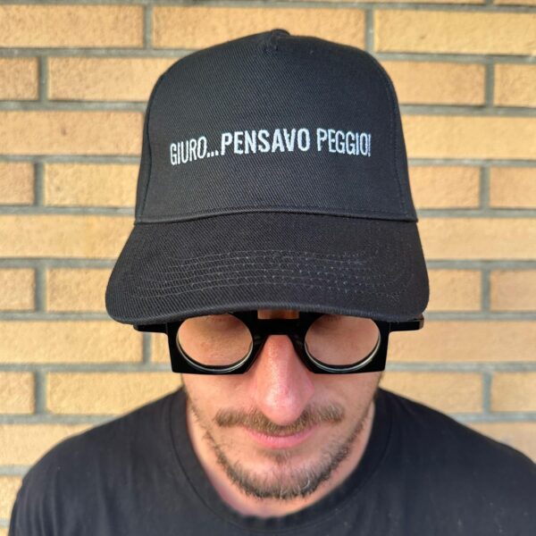 cappellino Da Carelli con visiera curva “Giuro... pensavo peggio!”
