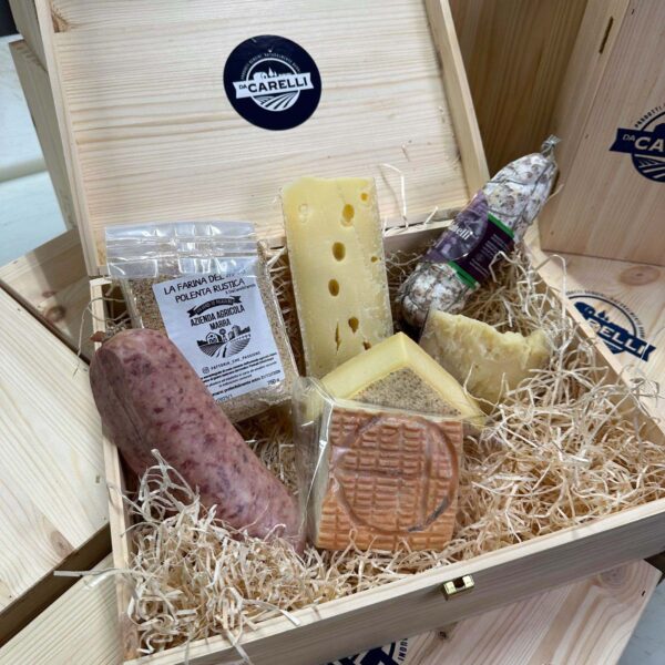 cesto natalizio da carrelli "goduria"