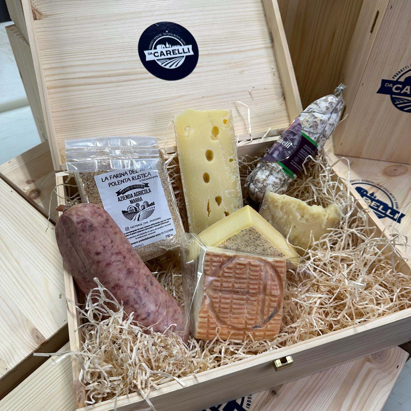 cesto natalizio da carrelli "goduria"